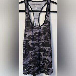 Zyia Active Black Havana Camo Racerback Tank size Large